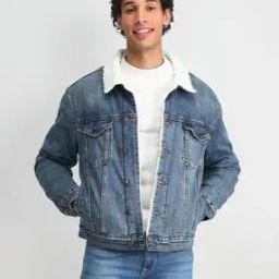 Men Regular Fit Biker Jacket with Flap Pockets-image-68