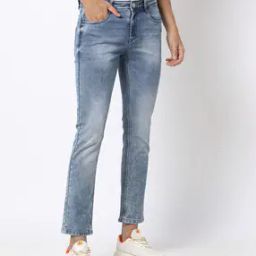 Men Heavy-Wash Low-Rise Slim Fit Jeans-image-99