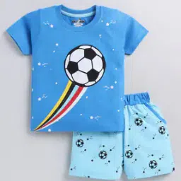 Boys Graphic Print T-Shirt & Shorts Set-image-81