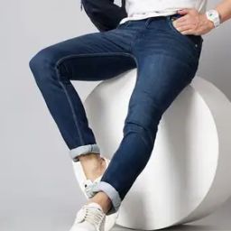 Men Lightly Washed Slim Fit Jeans-image-20