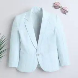Boys Lapel Neck Full Length Sleeve Blazer-picture-47