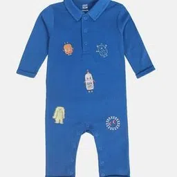 Infants Embroidered Cotton Romper-picture-15