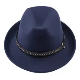 Men Belated Fedora Hat with Upturned Brim-picture-34