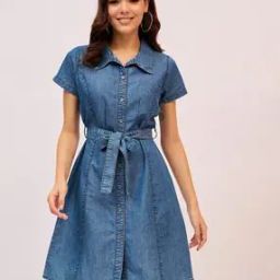 Women A-line Midi Dress-image-20