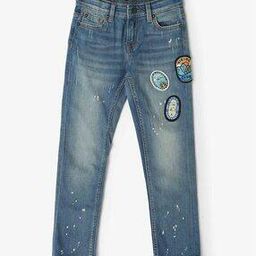Boys JJ JR Clark KL226 Stone-Wash Denim Jeans-image-64