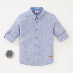 Boys Striped Regular Fit Shirt-image-73