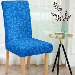Pack of 6 Leaf Print Chair Cover-image-29