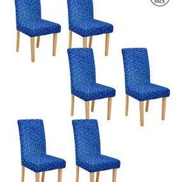 Pack of 6 Geometric Print Chair Cover-21