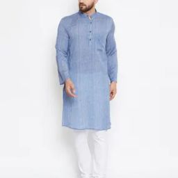 Striped Long Kurta-image-3