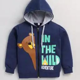 Typographic Print Zip-Front Hooded Jacket-picture-3