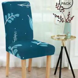 Pack of 8 Floral Print Slip-On Chair Covers-37