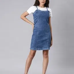 Slip-On Dungaree with Strappy Sleeves-picture-28
