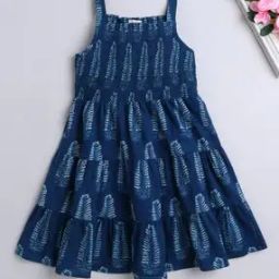 Girls Sleeveless Fit and Flare Dress-image-52
