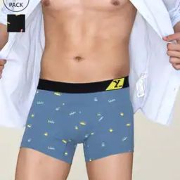 Pack of 2 Printed Trunks with Elasticated Waistband-image-53