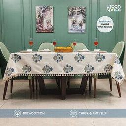 Floral Print 6-Seater Table Cover-36
