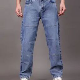 Men Straight Jeans with 5-Pocket Styling -image-71