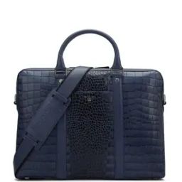 Men Croc-Embossed Messenger Bag-image-45