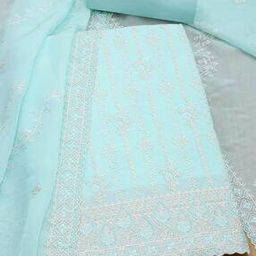 soch  Women Embroidery Unstitched Dress Material-picture-11