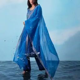 Embroidered Unstitched Dress Material Set-image-31