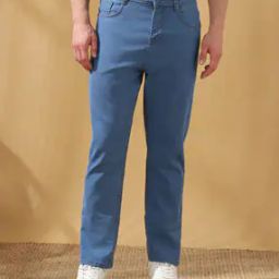 Men Relaxed Fixed Waist Jeans-image-68