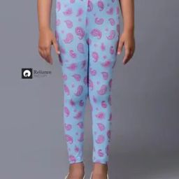 Girls Paisley Print Cotton Leggings-image-21