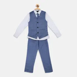 blue giraffe 3-Piece Suit Set with Tie-picture-6