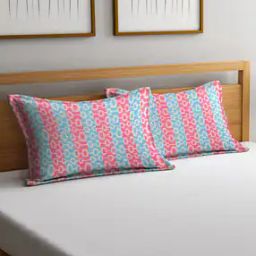 Geometric Pattern Cotton Pillow Covers-15