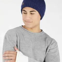 Ribbed Knit Woolen Beanie Cap-picture-1