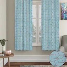 Pack of 2 Velvet Foil Window Curtain-38