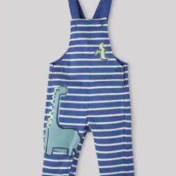 Dinosaur Print Cotton Rich Dungaree-picture-0