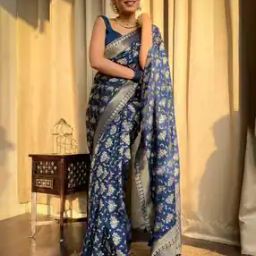 Women Banarasi Silk Traditional Saree-image-81