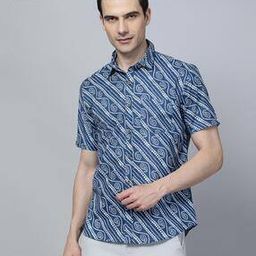 Men Bandhani Print Regular Fit Kurta with Patch Pocket-image-1