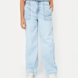 Girls Washed Slim Fit Jeans-image-43