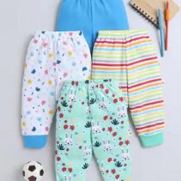 Pack of 4 Printed Pyjamas with Elasticated Waist-image-90