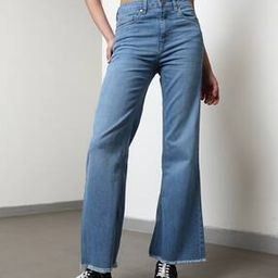 Shein Ankle Length Fixed Waist Frayed Hem Jeans-image-65