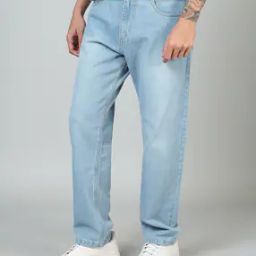 Shein Full Length Straight Jeans With Pockets-image-75