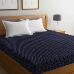 300 GSM Geometric Print King-Size Fitted Mattress Protector-picture-13