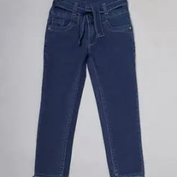 Girls Lightly Washed Straight Fit Jeans-image-88