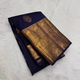 revangi Kanjivaram Silk Sarees With Running Blouse Piece-picture-24