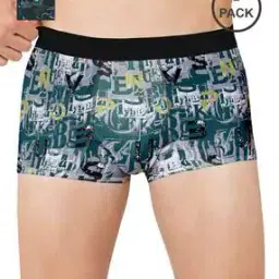 Pack of 2 Men Printed Trunks with Elasticated Waistband-image-6