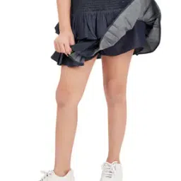 Layered Skirt with Elasticated Waist-image-62