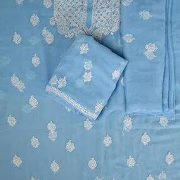 Women Embroidery Unstitched Dress Material-image-73