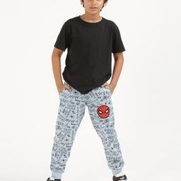 Superhero Printed Joggers with Drawstring Waist-picture-22