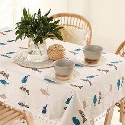 Bird Print Table Cover-6
