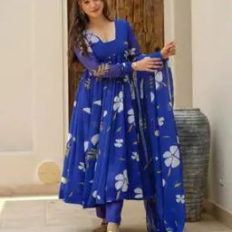 Women Printed Anarkali Kurta Set-22
