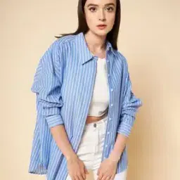 Striped Long Shirt-image-3