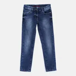 elle kids Girls Mid-Wash Slim Fit Jeans-picture-24