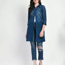 Women Lace Zip-Front Shrug-22