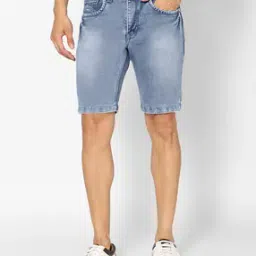 Washed Slim Fit Shorts-picture-41