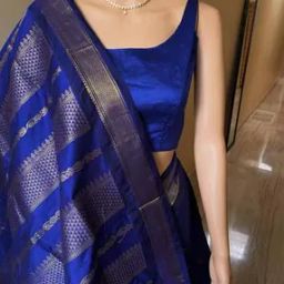 Women Zari Woven Saree with Contrast Border-image-15